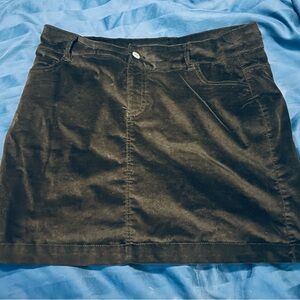 Lulu B black suede skort